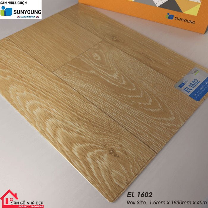 Sàn nhựa cuộn SUNYOUNG EL1602 | Báo giá sàn nhựa rẻ nhất Hà Nội