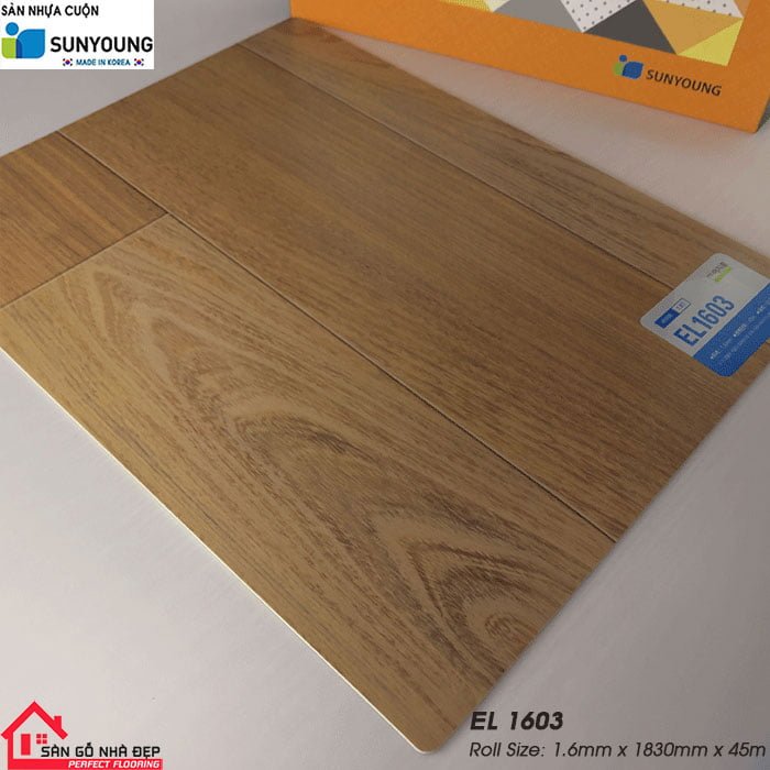 Sàn nhựa cuộn SUNYOUNG EL1603 | Báo giá sàn nhựa rẻ nhất Hà Nội