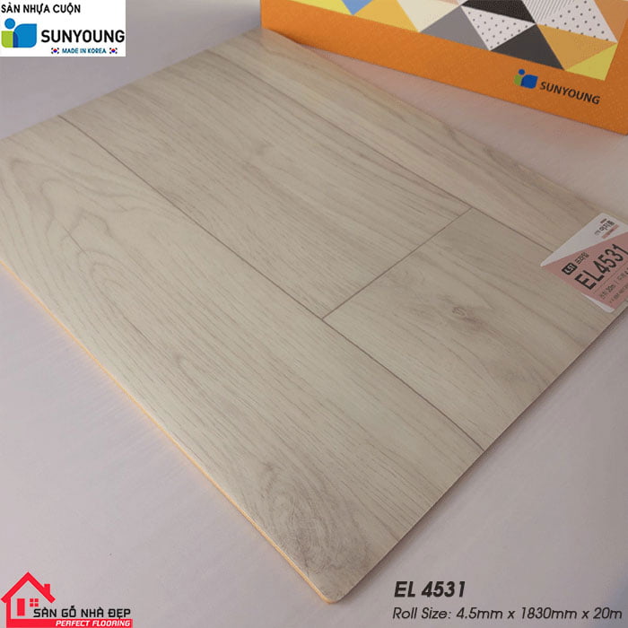 Sàn nhựa cuộn SUNYOUNG EL4531 | Báo giá sàn nhựa rẻ nhất Hà Nội