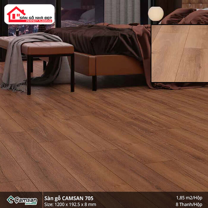 Sàn Gỗ Camsan Modern 8mm 705