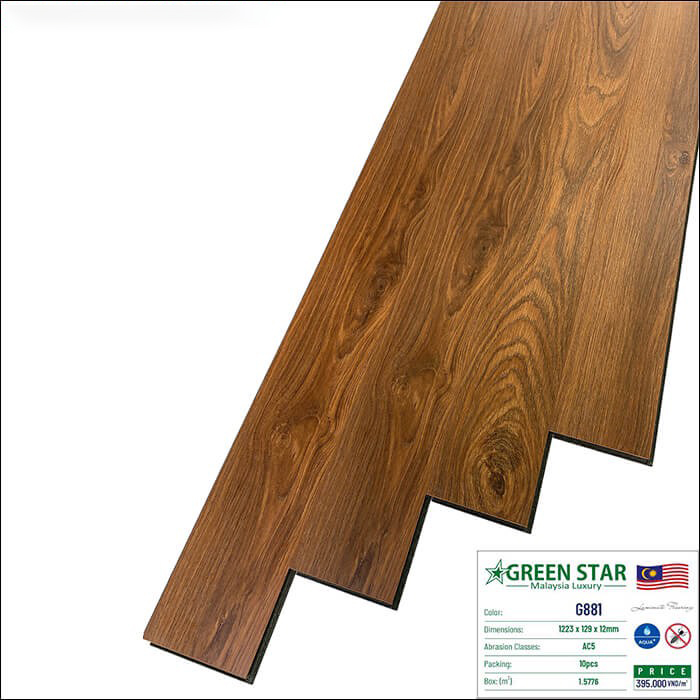 Sàn gỗ Green Star G881 | Báo giá sàn gỗ Green Star tốt nhất thị trường