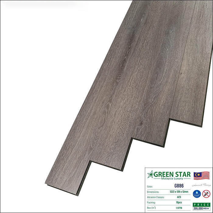 Sàn gỗ Green Star G886 | Báo giá sàn gỗ Green Star tốt nhất thị trường