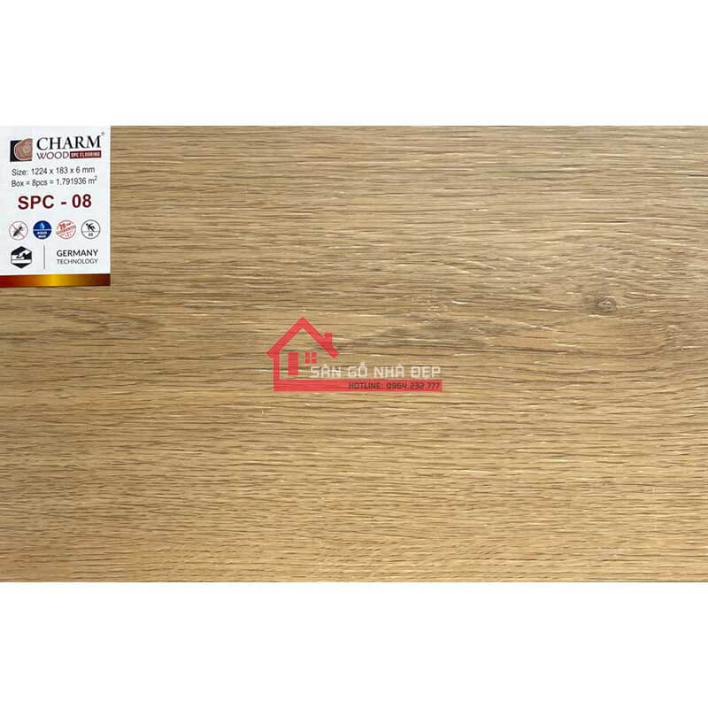 Sàn nhựa Charm Wood SPC08