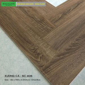 sàn nhựa rosa xương cá SC406