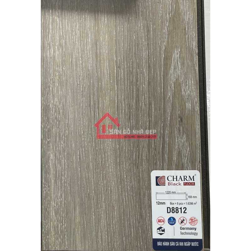 Sàn gỗ Charm Black D8812
