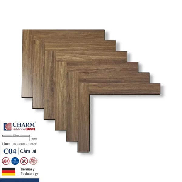 Sàn gỗ Charm Xương Cá C04