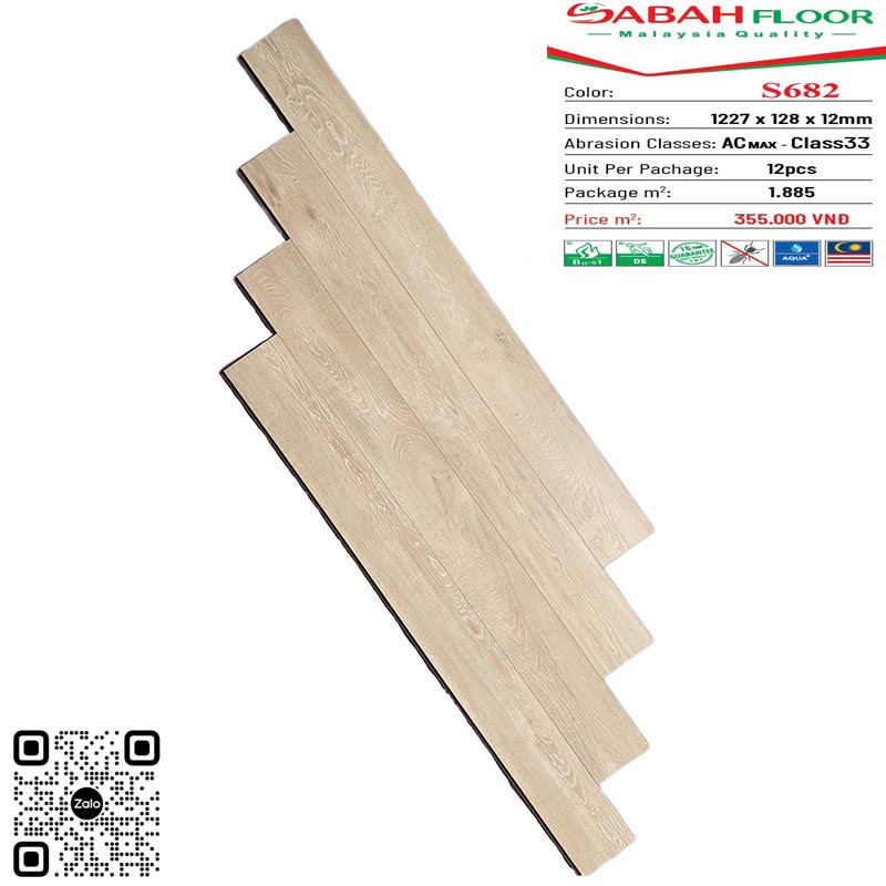 Sàn gỗ Sabah S682