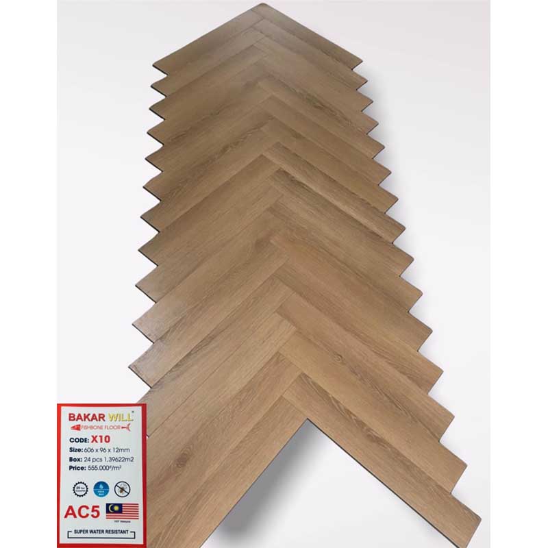 Sàn gỗ xương cá Bakar X10