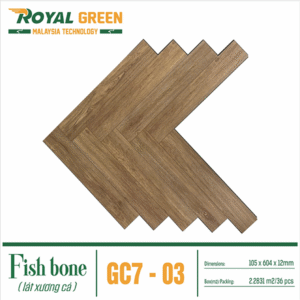 Sàn gỗ xương cá Royal Green GC7-03