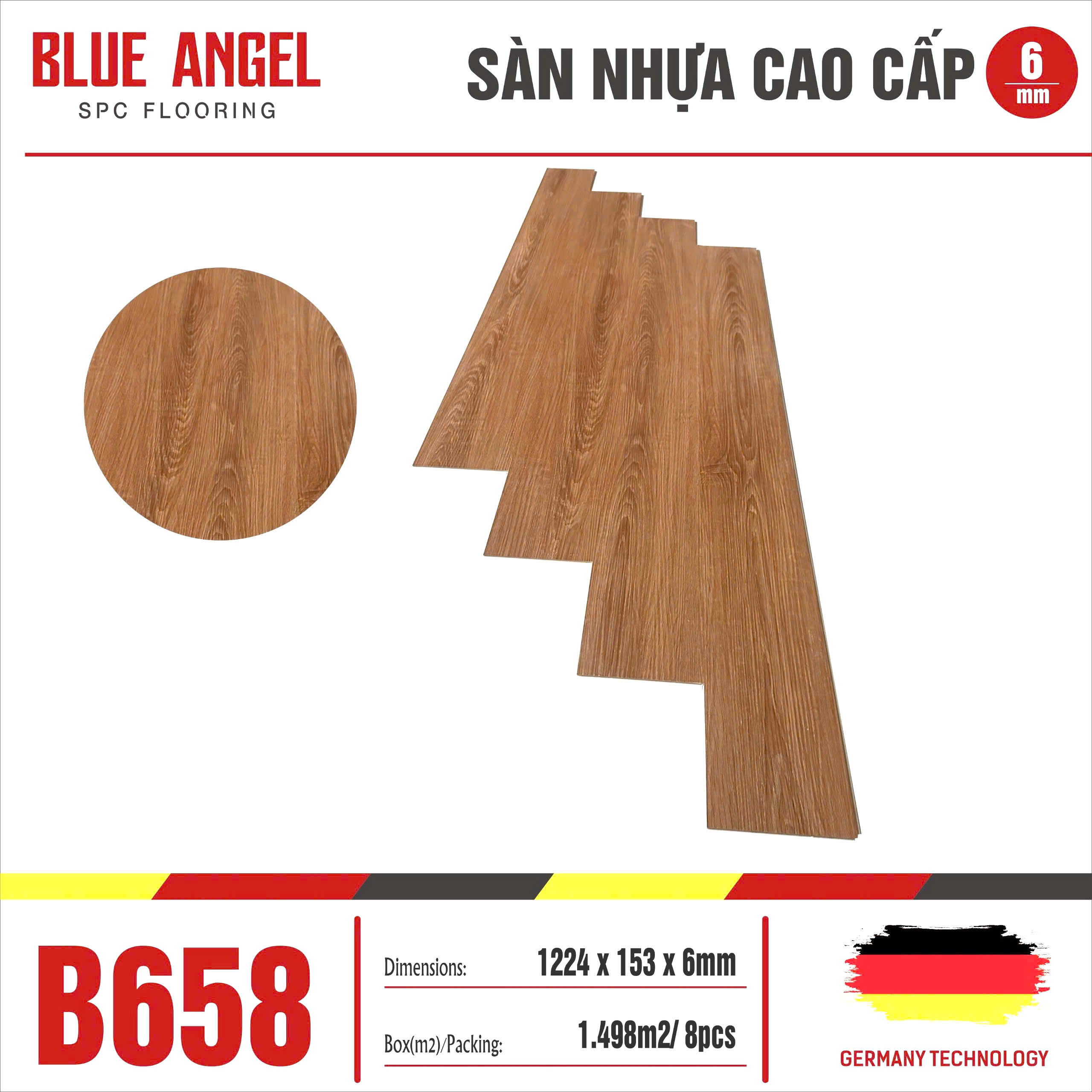 Sàn nhựa Blue Angel B658