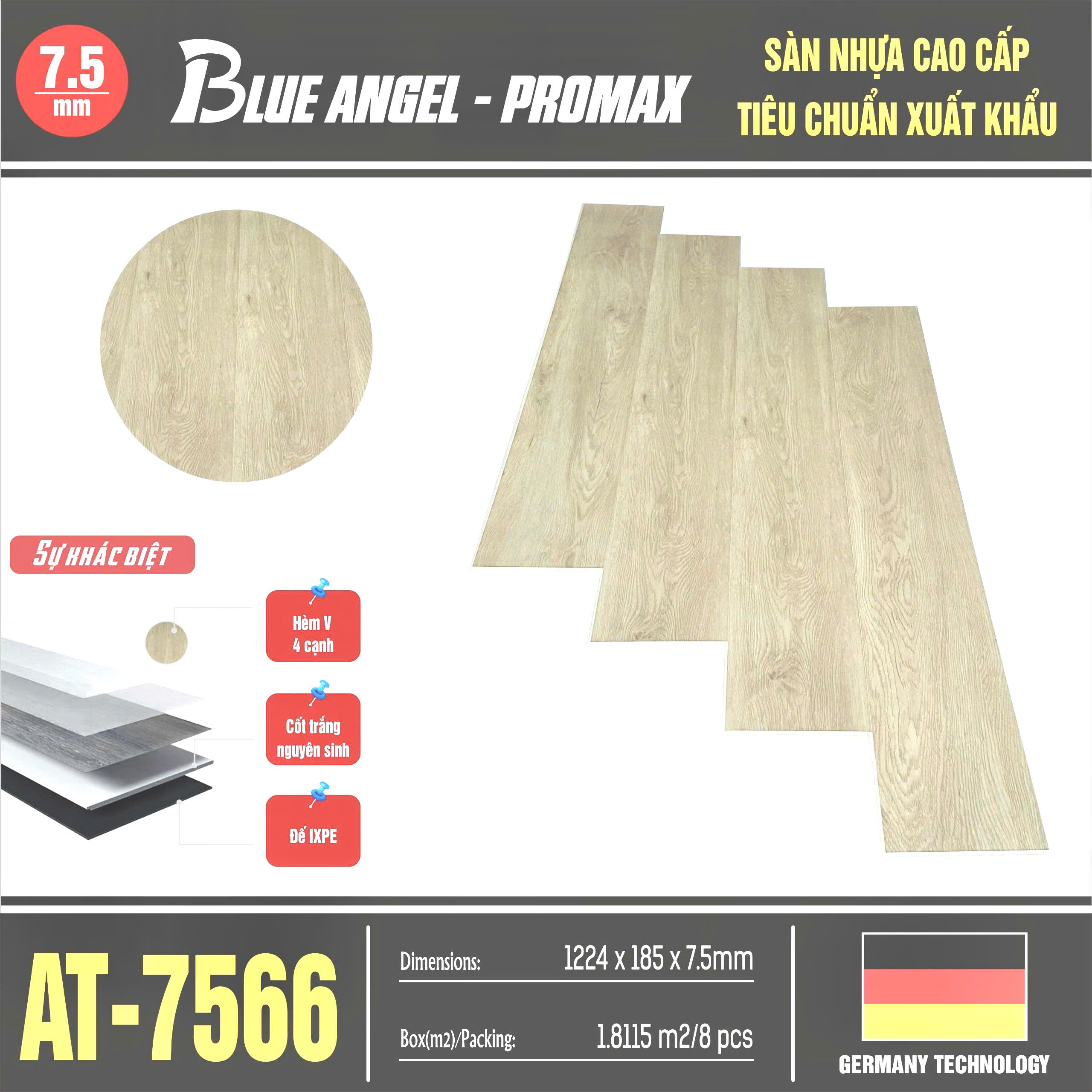 Sàn nhựa Blue Angel Promax AT-7566